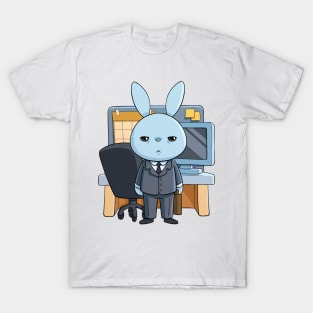 Tired Office Bunny T-Shirt